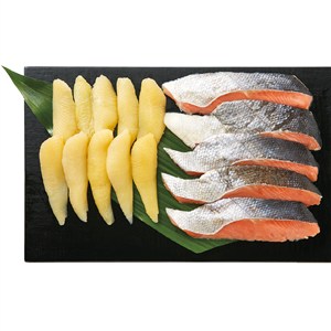 <北海道海産>北海道・日高産原料 銀聖切身・味付数の子詰合せ