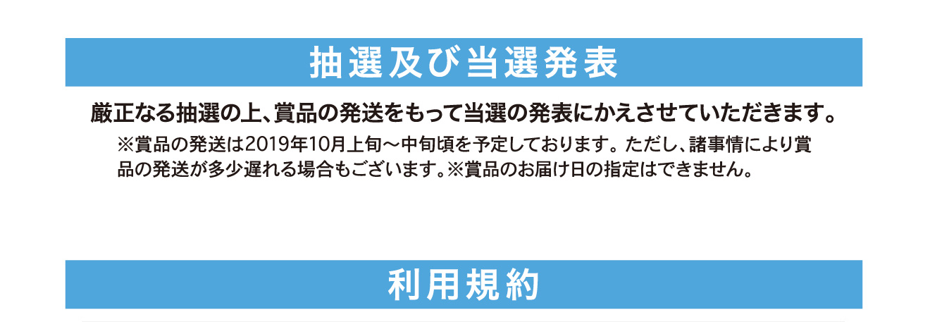 抽選及び結果発表