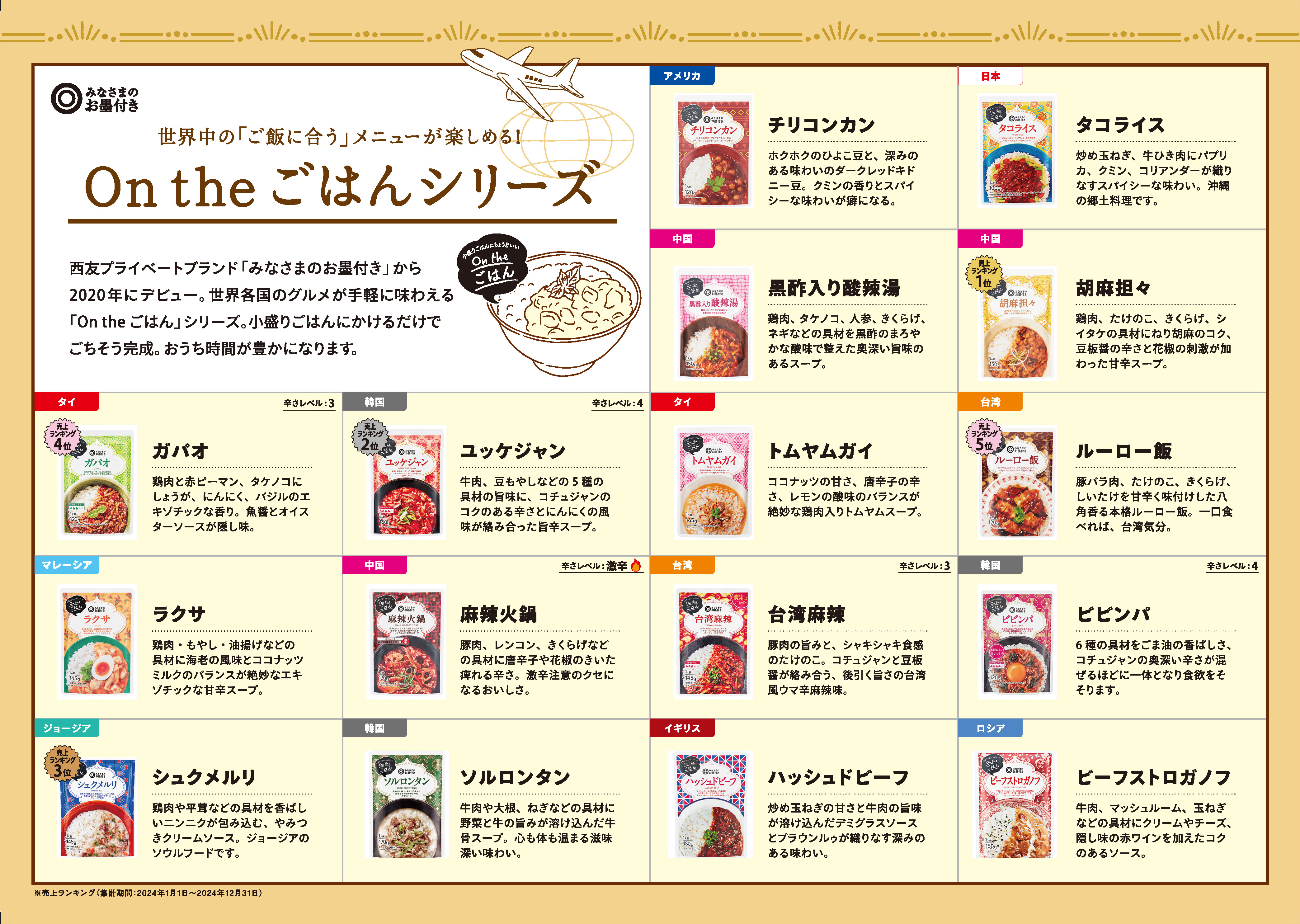 みなさまのお墨付き　On the ごはんシリーズ