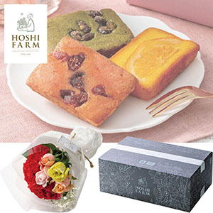 【母の日】＜ホシファーム＞カラフルバラとカーネーションセットC