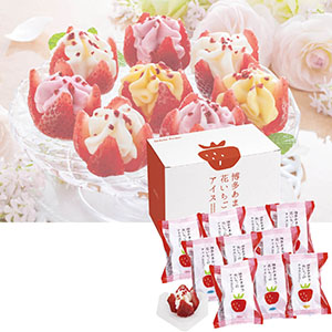 博多あまおう　花いちごのアイス