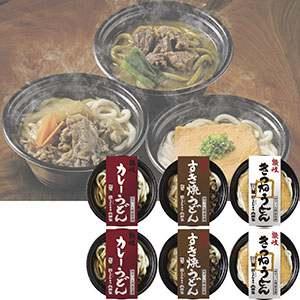 ＜うどん本陣山田家＞レンジで簡単　3種の個食讃岐うどん詰合せ