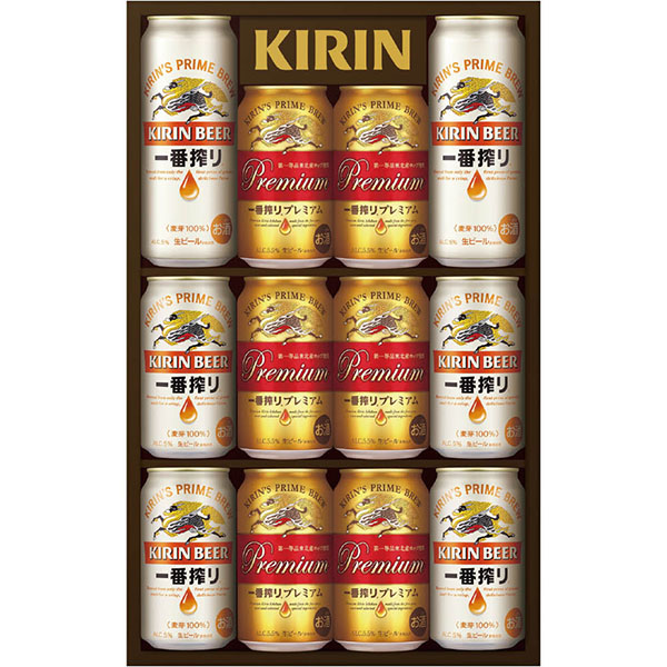 キリン＞一番搾り生ビール・一番搾りプレミアム飲みくらべセット