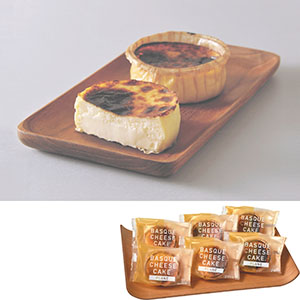 ＜みれい菓＞バスクチーズケーキセット