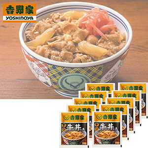 ＜吉野家＞吉野家　牛丼の具１０食詰合せ