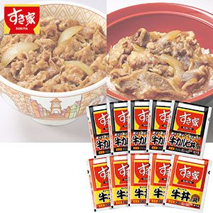 ＜すき家＞牛丼の具・牛カルビ丼の具セット