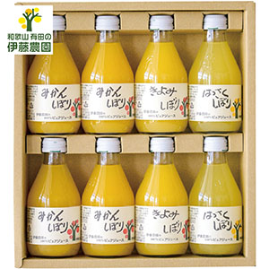 ＜伊藤農園＞100%ピュアジュース8本
