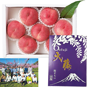 山梨県産 石原さんグループの粒ぞろい水蜜桃