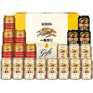 ＜キリン＞一番搾り３種飲みくらべセット　プレミアム・黒ビール入り
