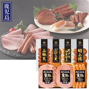 ＜プリマハム＞鹿児島県産黒豚ハム・さつま揚げ詰合せ