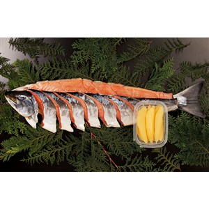 ＜北海道海産＞新巻鮭姿切身・味付数の子詰合せ