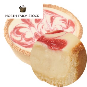〈ノースファームストック〉ベイクドレアチーズケーキ ストロベリー【クリスマス】