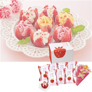 【父の日】博多あまおう 花いちごのアイス