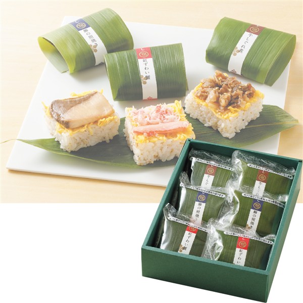 【母の日】〈芝寿し〉笹蒸し寿し6個入り