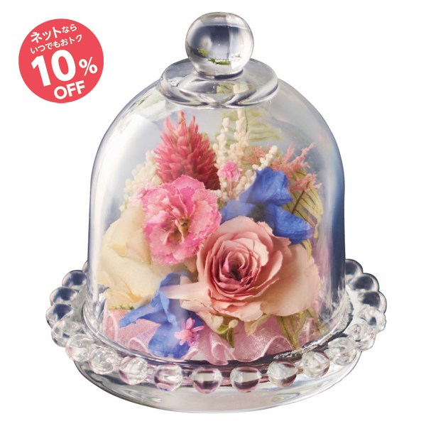 【遅れてゴメンね！母の日】ボトルフラワー ららべる（5/5～5/10承り5/15以降お届け）