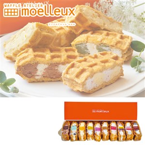 ＜ワッフルアトリエムエル＞ふんわりやわらかい和三盆ワッフル詰合せ