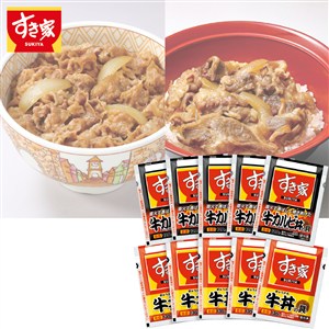 ＜すき家＞牛丼の具・牛カルビ丼の具セット