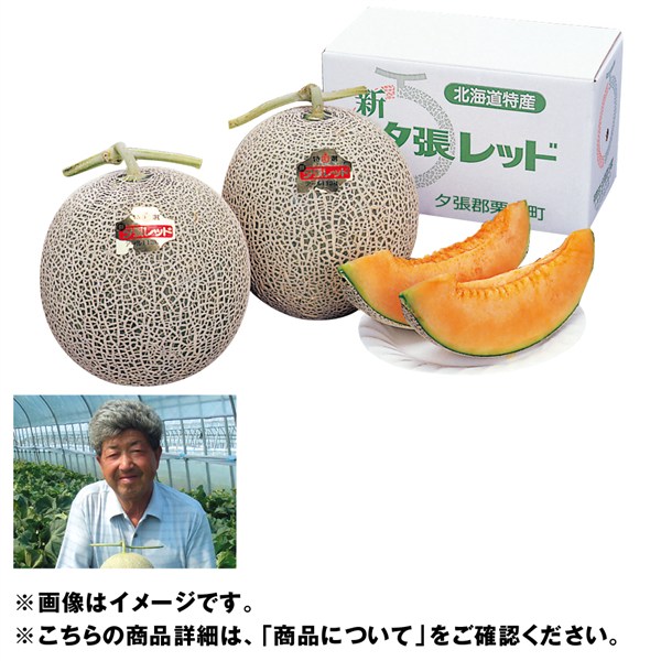 北海道産 日原さんグループの新夕張レッドメロン キング＆クィーン