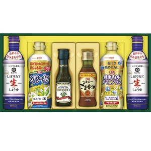＜日清オイリオ＞ヘルシーオイル＆キッコーマンしぼりたて生しょうゆギフト