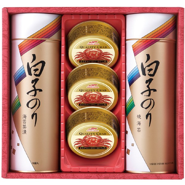 ＜白子のり＞のりとかに缶詰合せ