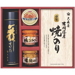 ＜大森屋＞海苔・カニ缶・瓶詰ギフト
