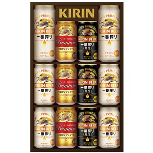 ＜キリン＞一番搾り３種飲みくらべセット　プレミアム・黒ビール入り