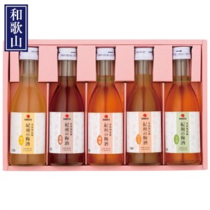 ＜中田食品＞紀州の梅酒 あじいろ５本セット（しろ・にごり・蜂蜜・黒糖・柚子）