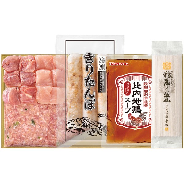 比内地鶏ときりたんぽ鍋セット[yd70]