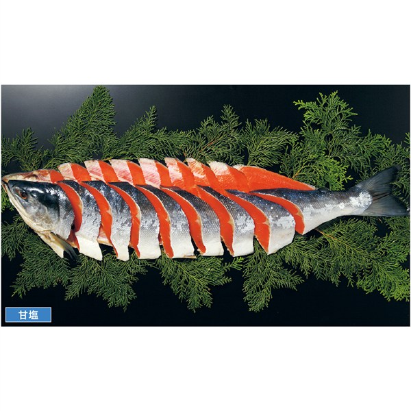 北海道加工  塩紅鮭姿切身（L）