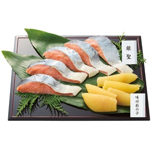 ＜北海道海産＞北海道・日高産原料 銀聖切身・味付数の子詰合せ