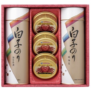 ＜白子のり＞のりとかに缶詰合せ