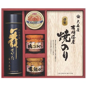 ＜大森屋＞海苔・カニ缶・瓶詰ギフト