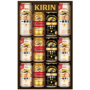 ＜キリン＞一番搾り３種飲みくらべセットプレミアム・黒ビール入り