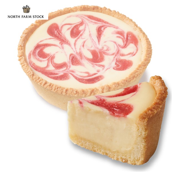 〈ノースファームストック〉ベイクドレアチーズケーキ ストロベリー【クリスマス】